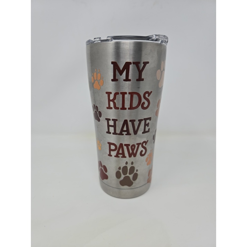 My Kids Have‎ Paws Tervis Tumbler, 20 oz, Stainless Dogs Cats